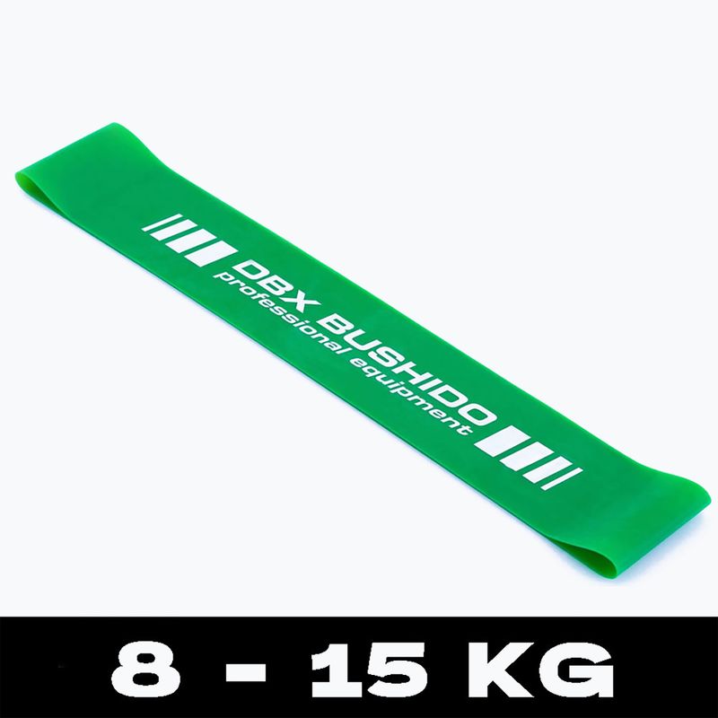 Bushido Mobility Power Band Mini cvičenie gumy zelená Pbm-06 4
