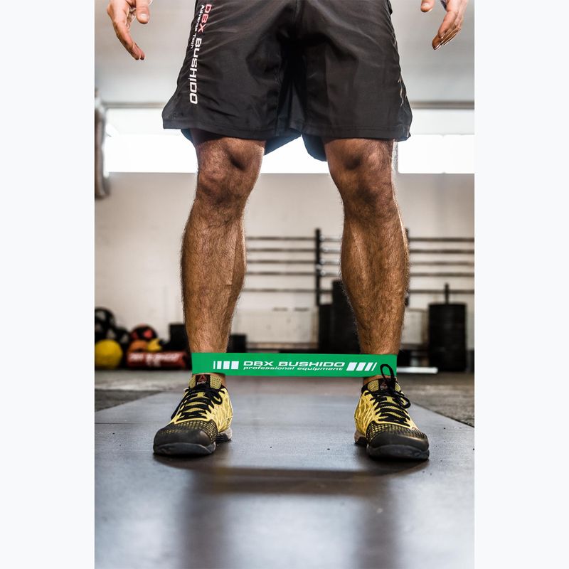 Bushido Mobility Power Band Mini cvičenie gumy zelená Pbm-06 8