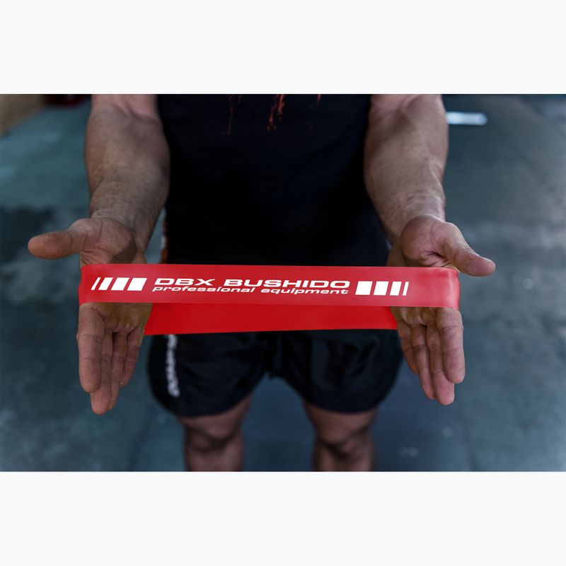 Cvičenie gumy DBX BUSHIDO Mobility Power Band Mini červená Pbm-10 6