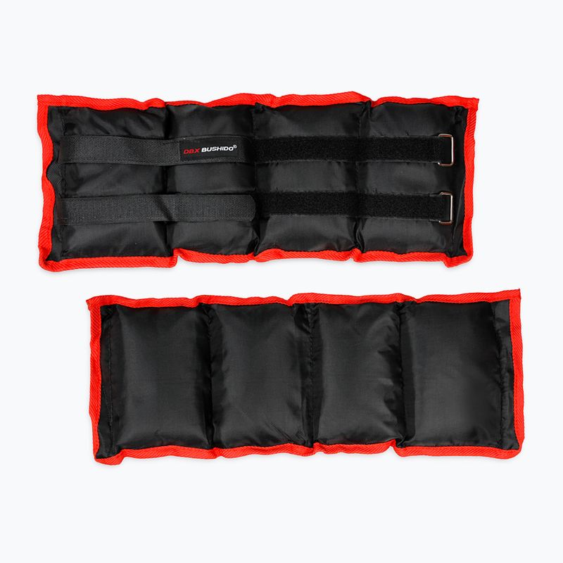 Sada závaží na členok a zápästie Bushido 2x3 kg čierna OB3 2