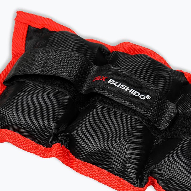 Závažia na členky a zápästia Bushido 2x1 kg čierna/červená OB1 4