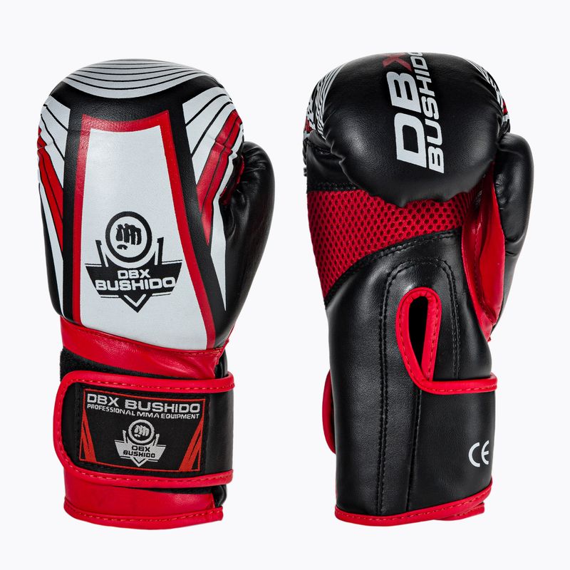 Detské boxerské rukavice DBX BUSHIDO ARB-47v2 čierno-červené