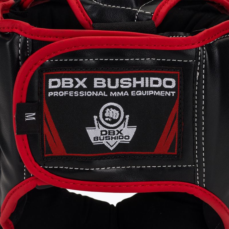 Boxerská prilba DBX BUSHIDO ARH-2190R čierna/červená 5