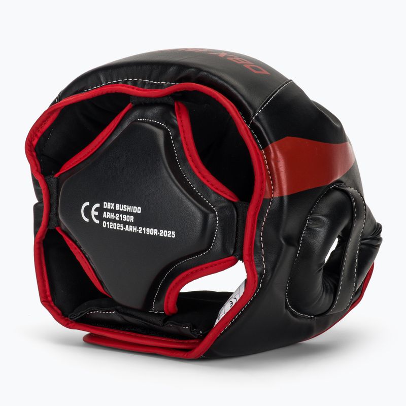 Boxerská prilba DBX BUSHIDO ARH-2190R čierna/červená 6