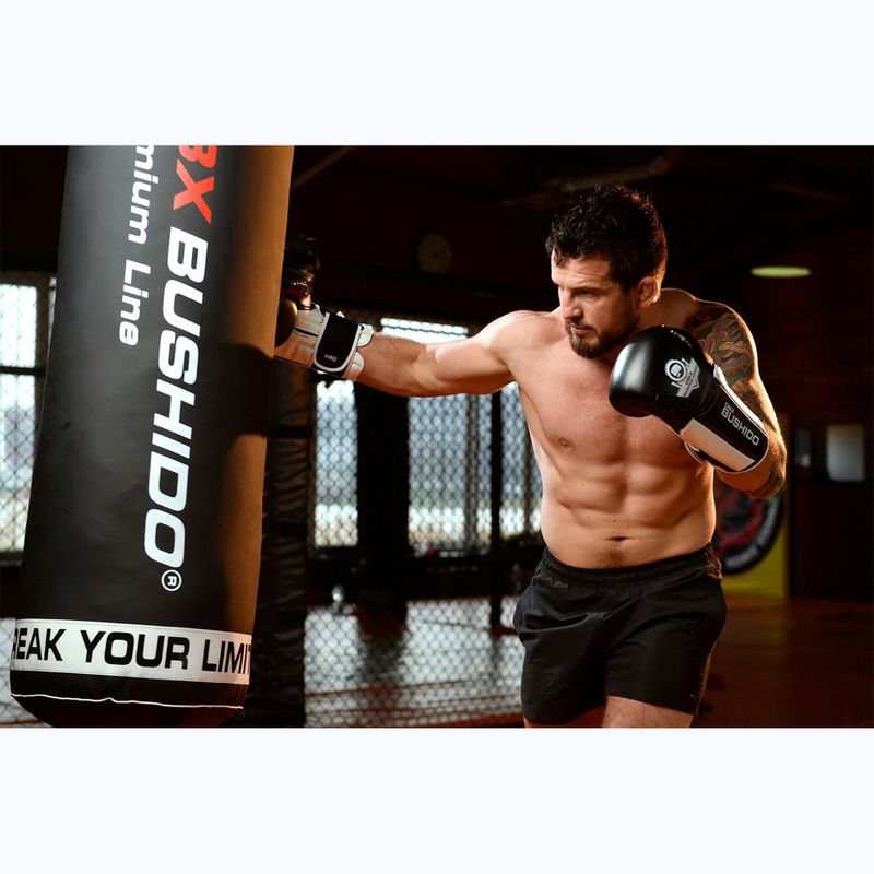 Boxerské rukavice BDX BUSHIDO B-3W čierno-biele 17