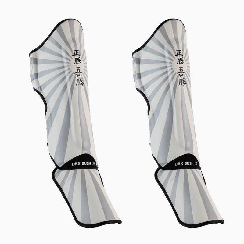Chrániče holennej kosti a chodidla Bushido 'Japan' biele Sp-10V3-XL