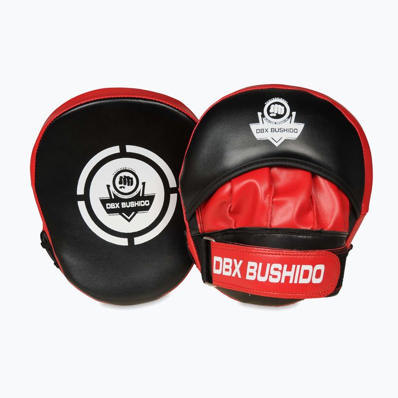 Tréningové lapy trenérske DBX Bushido Mini 2 pcs. black/red/white