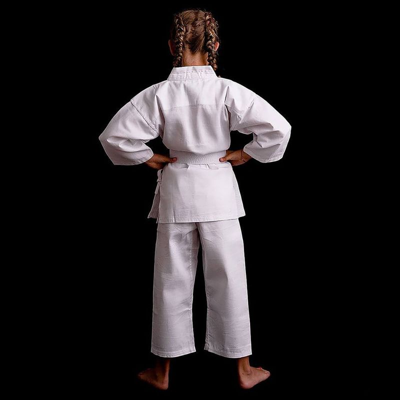 Karategi s pásom pre deti DBX BUSHIDO ARK-312 biele 13
