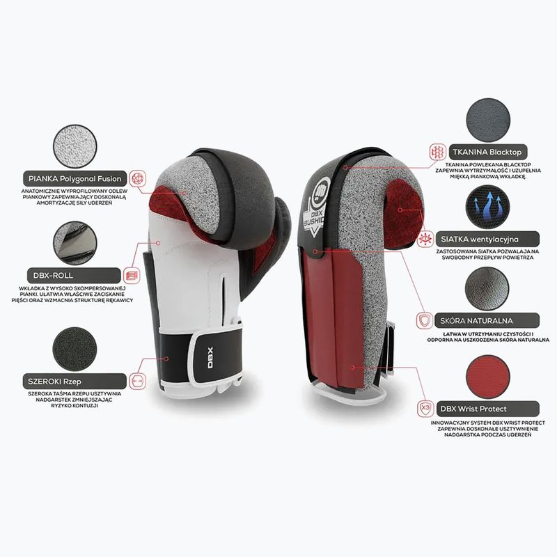 Boxerské rukavice DBX BUSHIDO so systémom Wrist Protect black Bb2 17