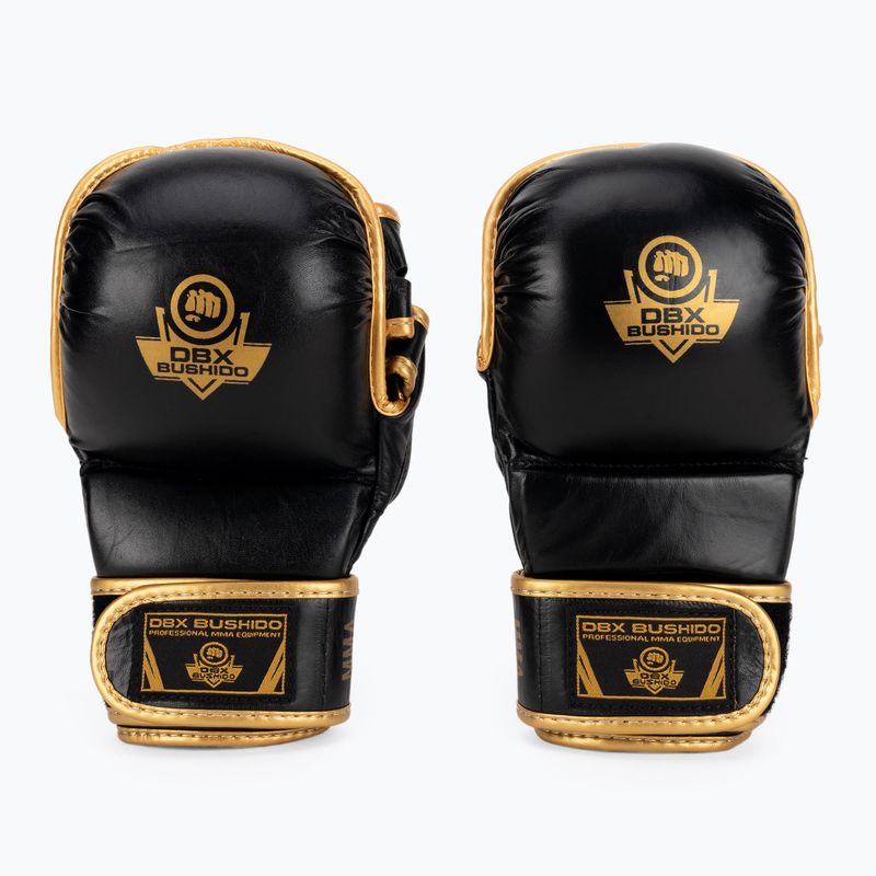 Bushido kožené tréningové rukavice MMA čierne Arm-2011D-L