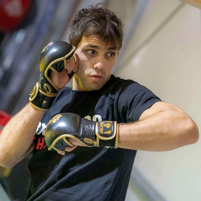 Bushido kožené tréningové rukavice MMA čierne Arm-2011D-L 13