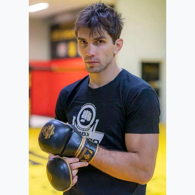 Bushido kožené tréningové rukavice MMA čierne Arm-2011D-L 14