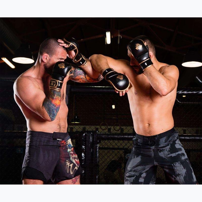 Bushido black Arm-2011D-M sparing rukavice pre tréning MMA 17