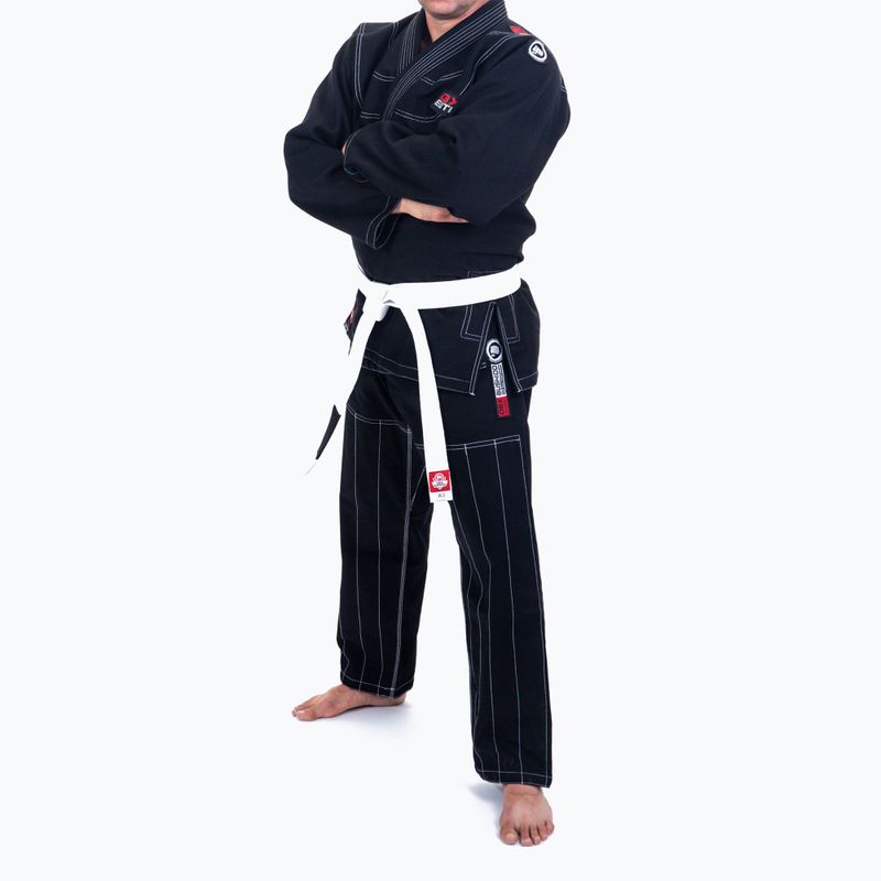 Bushido Gi Elite BJJ tréningové kimono + opasok čierny DBX-BJJ-2-A2 2