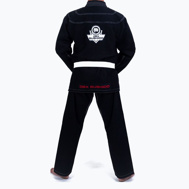 Bushido Gi Elite BJJ tréningové kimono + opasok čierny DBX-BJJ-2-A2 3