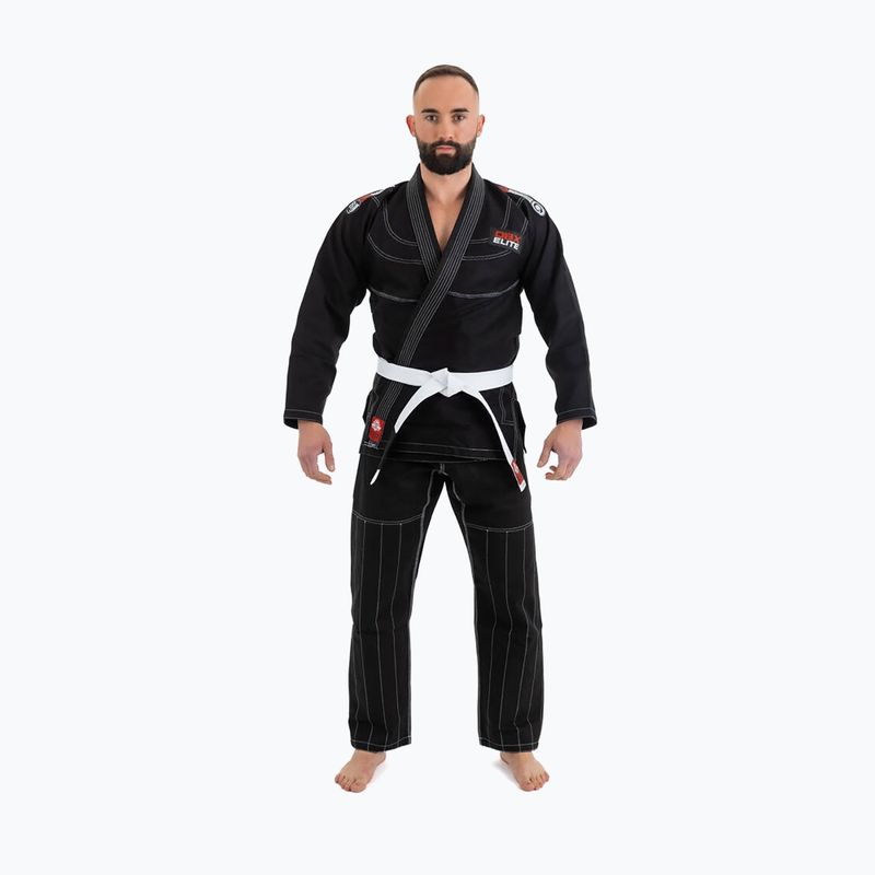 Bushido Gi Elite BJJ tréningové kimono + opasok čierny DBX-BJJ-2-A2 9