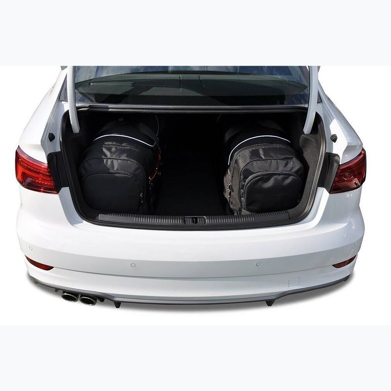 Súprava tašiek do batožinového priestoru auta Audi A3 Limousine 2013-2020 4 ks black 19