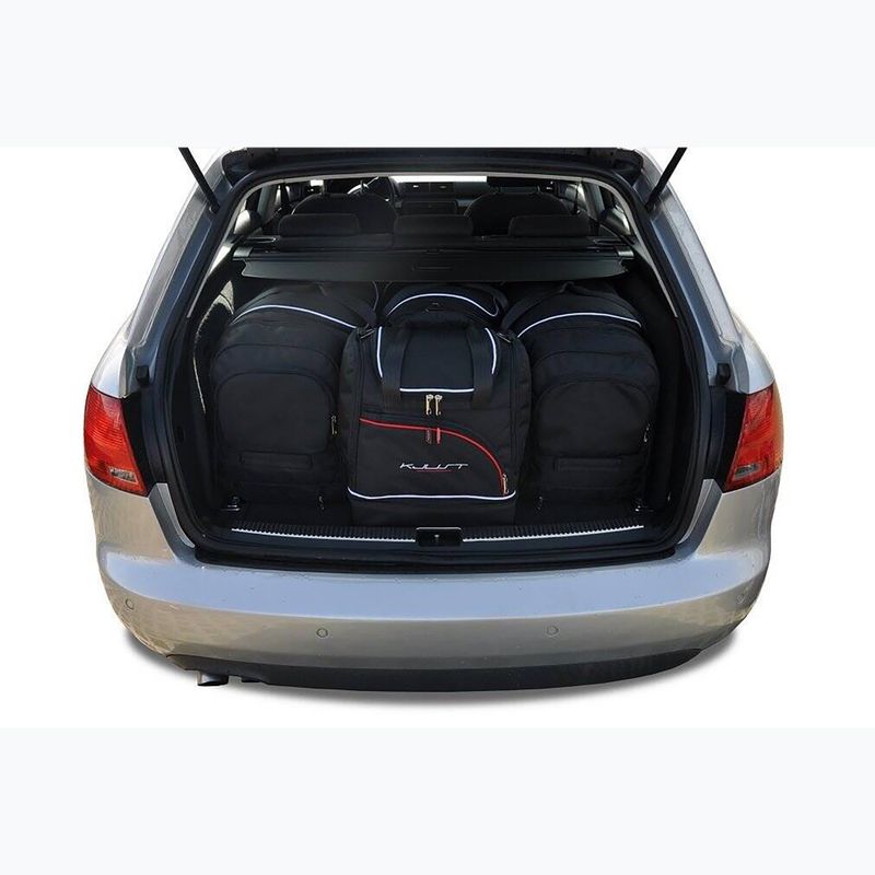 Súprava tašiek do batožinového priestoru auta KJUST Audi A4 Avant 2004-2008 4 ks black 18