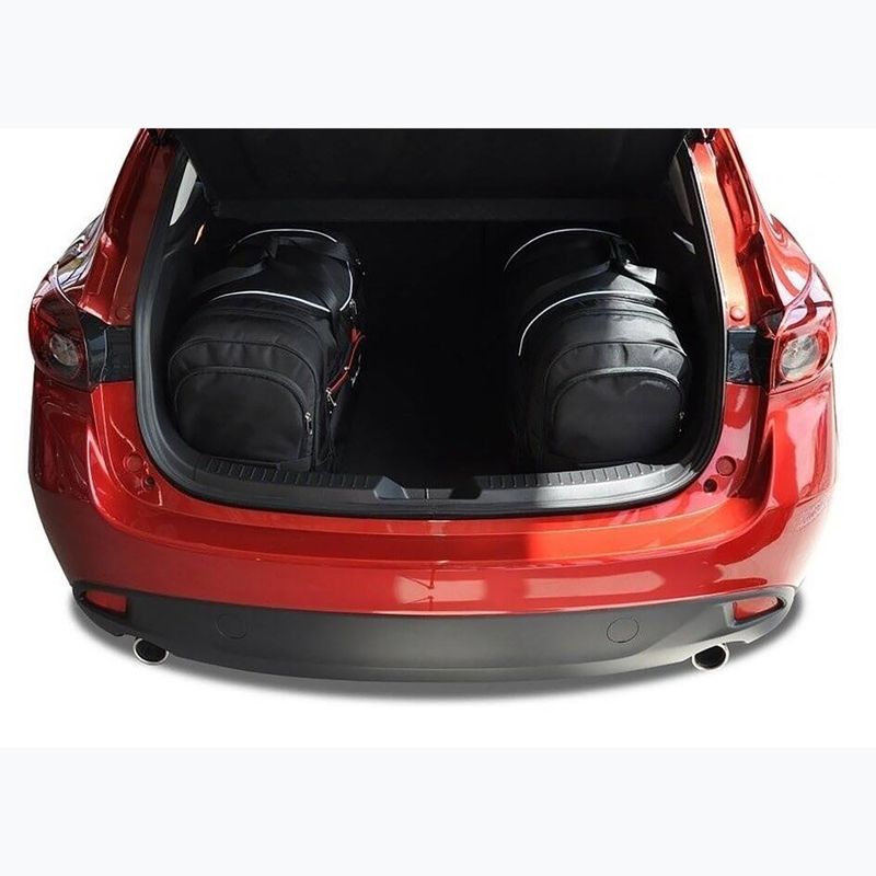 Sada tašiek do kufra KJUST Mazda 3 Hatchback 2013-2018 4 ks. čierna 15