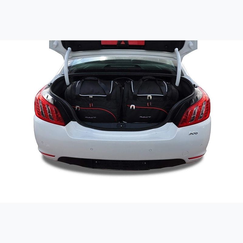 KJUST sada tašiek do kufra Peugeot 508 Limousine 2011-2014 5 ks čierna. 12