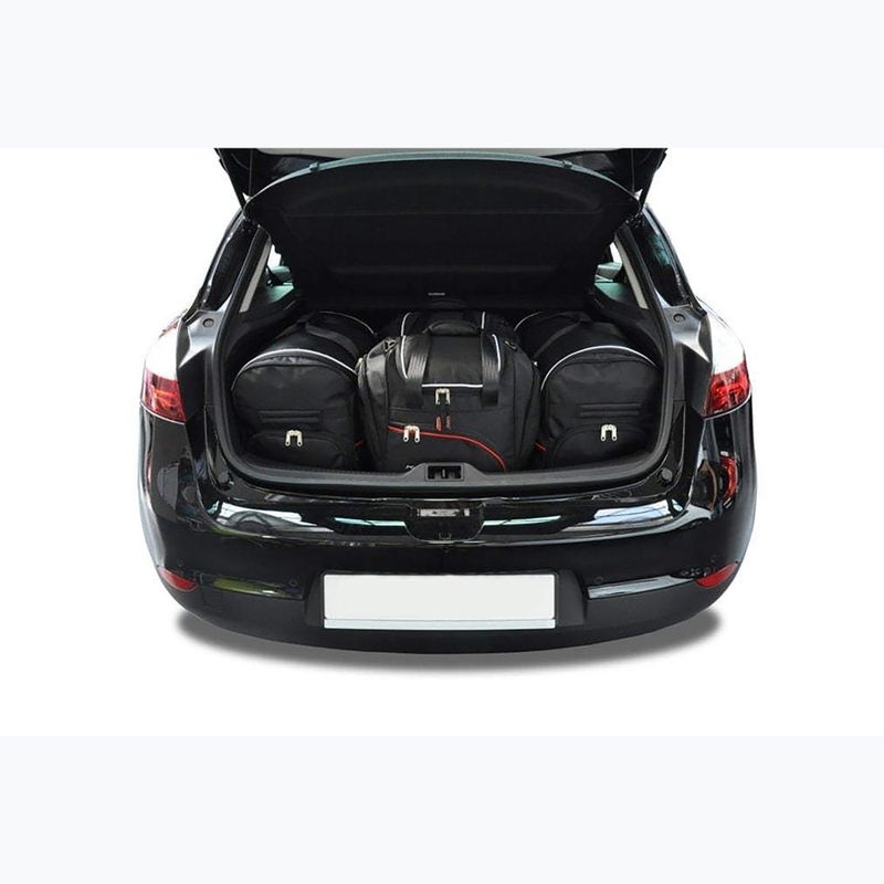KJUST sada tašiek do batožinového priestoru Renault Megane Hatchback 2008-2015 4 ks čierna. 13