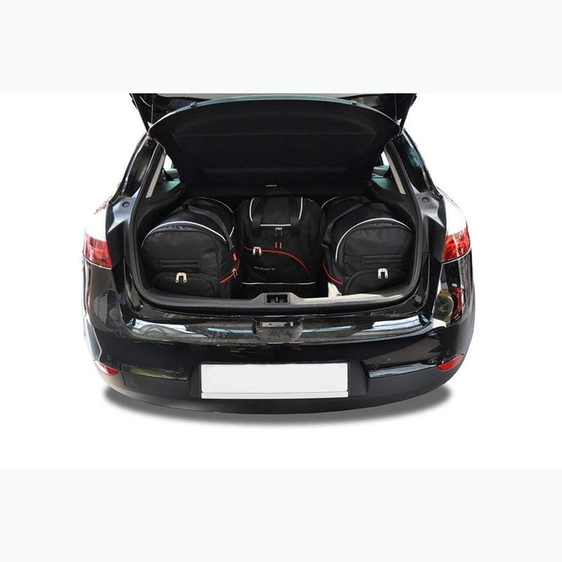 KJUST sada tašiek do batožinového priestoru Renault Megane Hatchback 2008-2015 4 ks čierna. 14