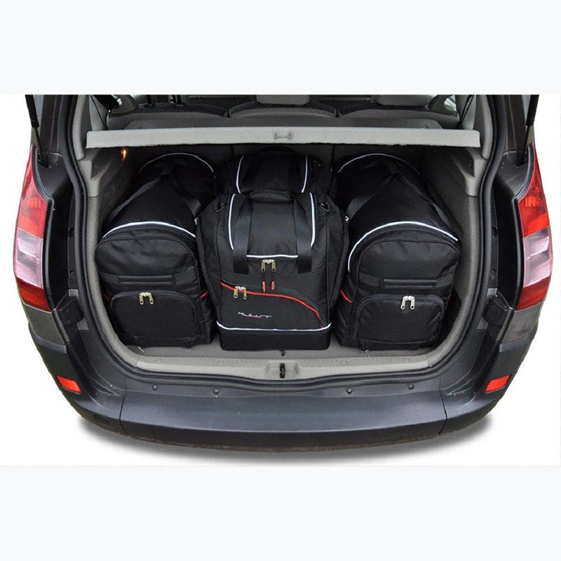 KJUST sada tašiek do batožinového priestoru Renault Scenic 2003-2009 4 ks čierna 13