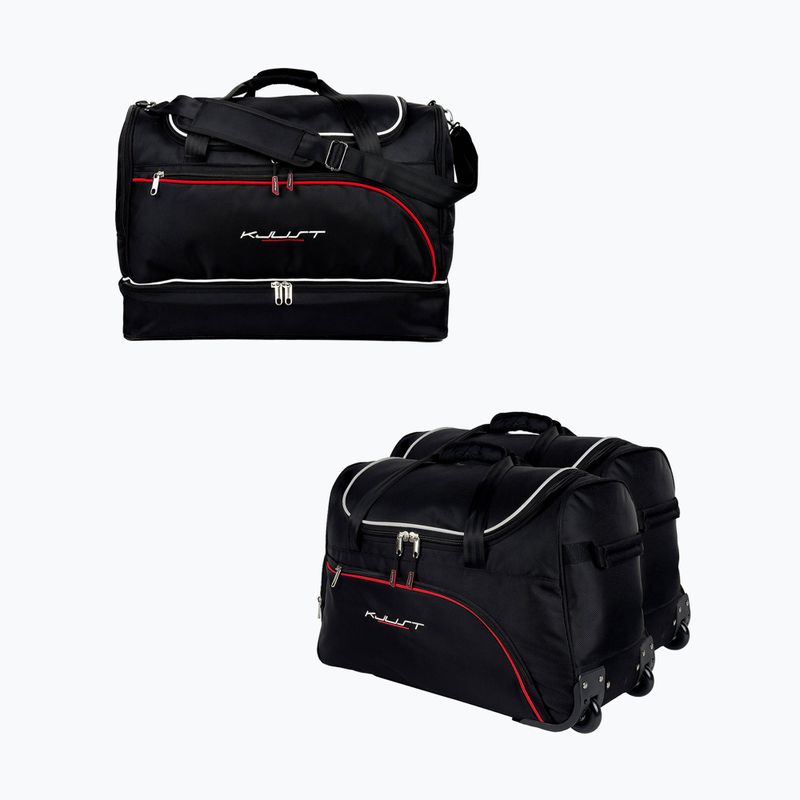 KJUST sada tašiek do kufra Seat Ibiza Hatchback 2008-2017 3 ks čierna.