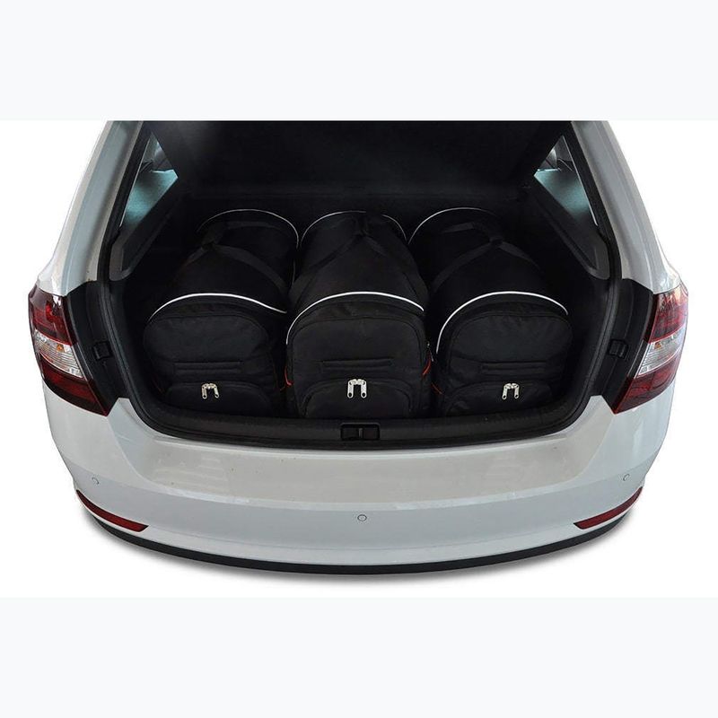 KJUST Škoda Rapid Spaceback sada tašiek do kufra 2012+ 3 ks čierna 8