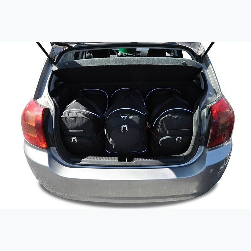 KJUST Toyota Corolla Hatchback 2001-2009 sada tašiek do batožinového priestoru 3 ks čierna. 14