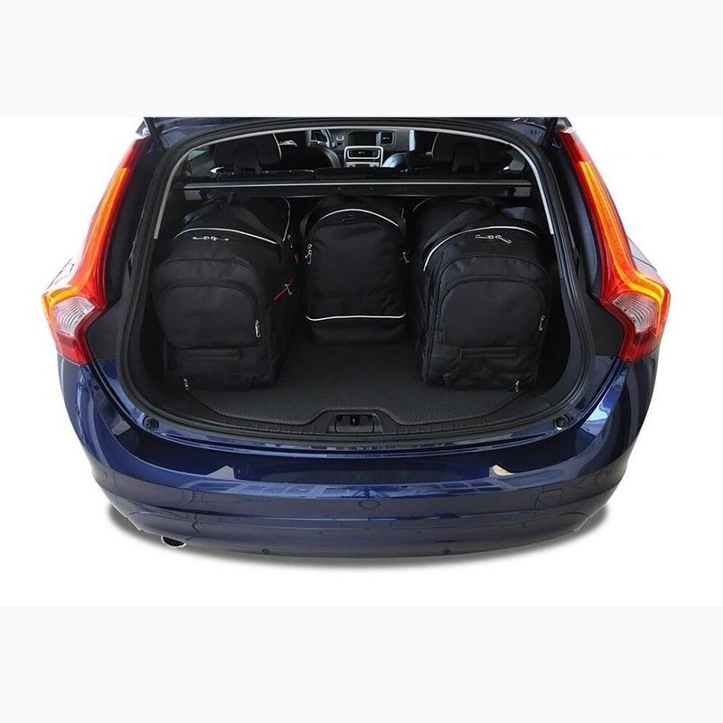 Súprava tašiek do batožinového priestoru KJUST Volvo V60 Cross Country 2015-2018 4 ks black 17