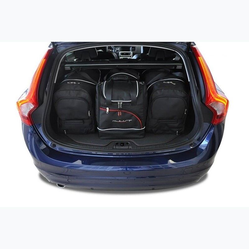 Súprava tašiek do batožinového priestoru KJUST Volvo V60 2010-2018 4 ks black 16