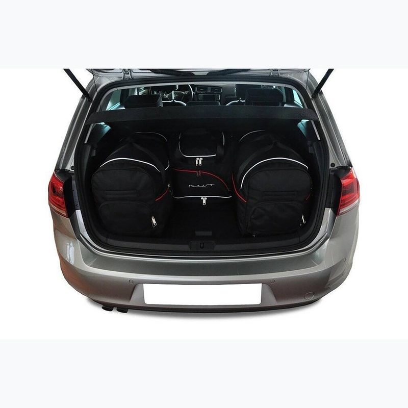 Súprava tašiek do batožinového priestoru KJUST Volkswagen Golf Hatchback 2012-2020 4 ks black 12