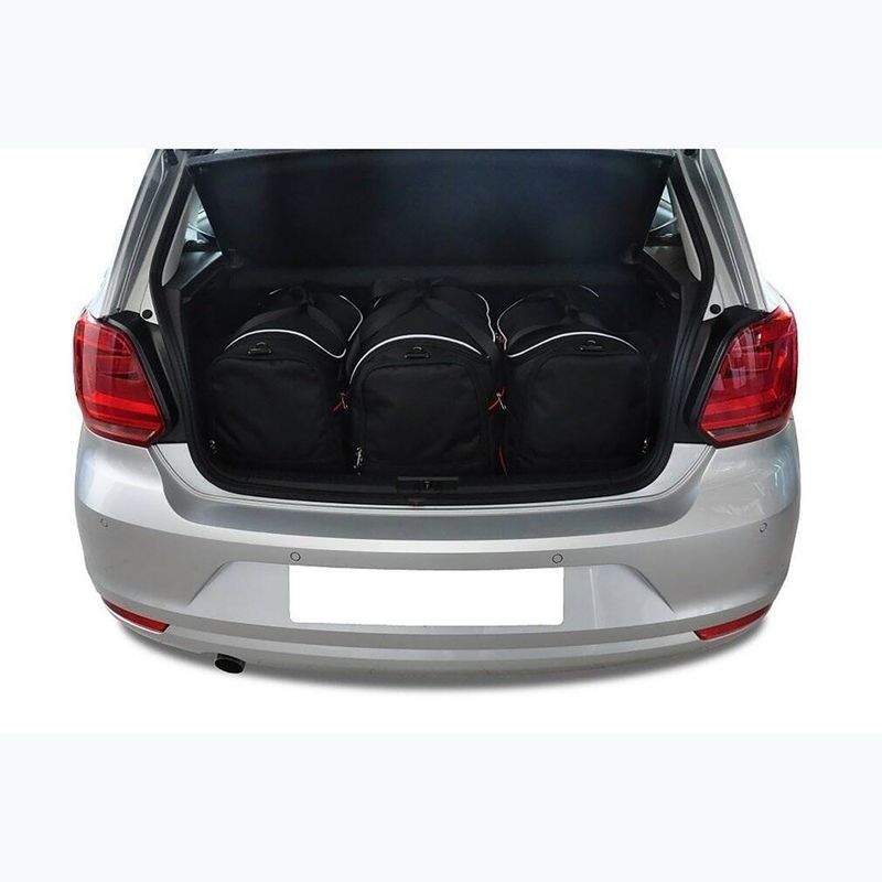 Súprava tašiek do batožinového priestoru KJUST Volkswagen Polo 2009-2017 3 ks black 9