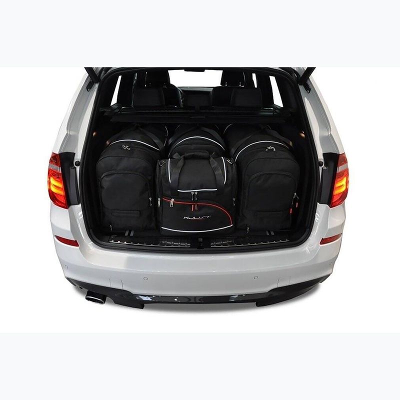 KJUST BMW X3 sada tašiek do kufra 2010-2017 4 ks čierna 14