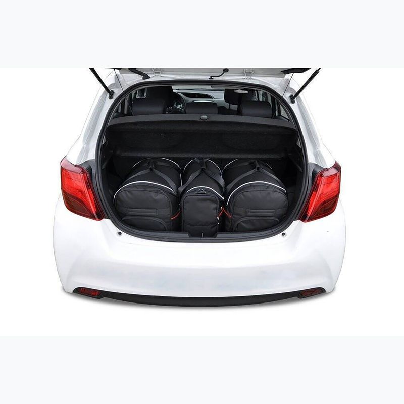 Súprava tašiek do batožinového priestoru KJUST Toyota Yaris 2011-2020 3 ks black 14