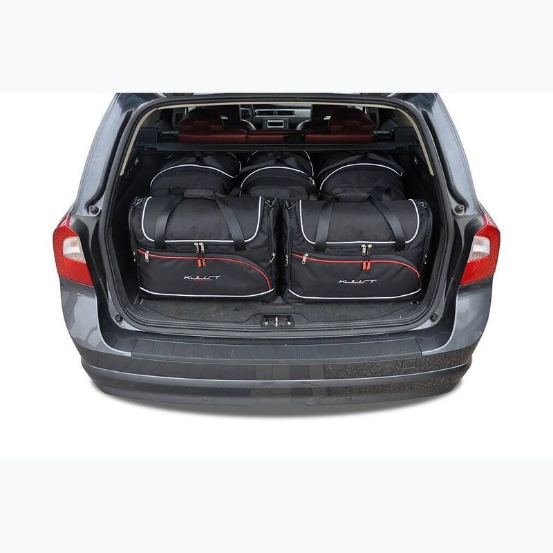 Súprava tašiek do batožinového priestoru KJUST Volvo V70 2007-2016 5 ks black 17