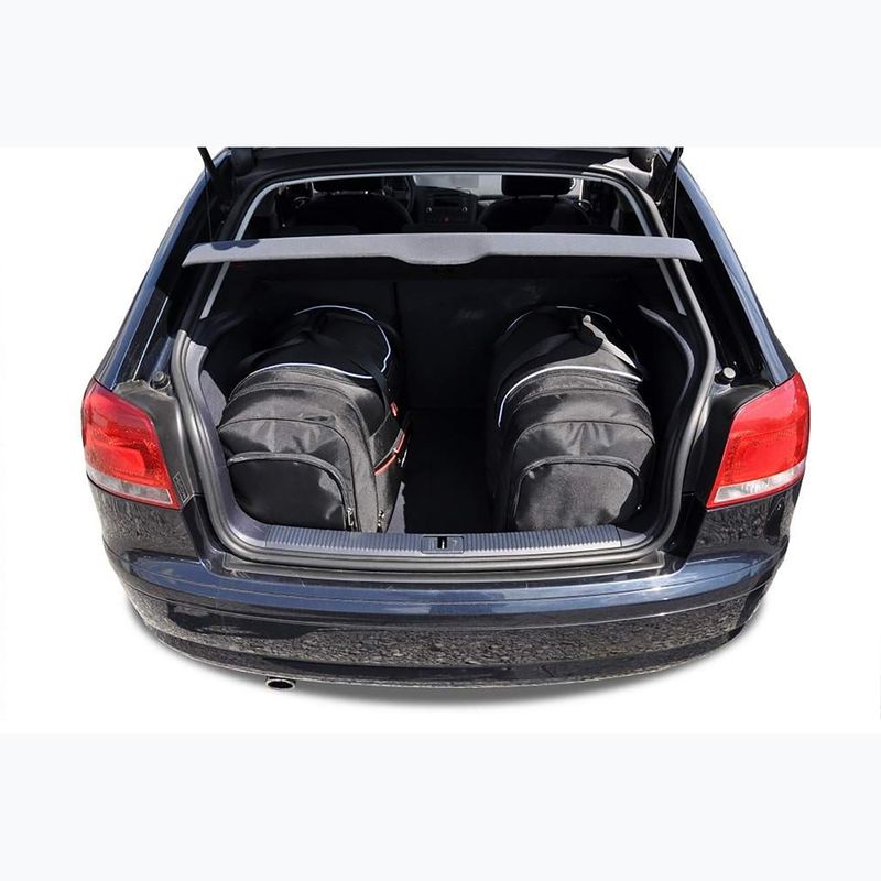 KJUST sada tašiek do kufra Audi A3 2003-2013 3 ks čierna 17