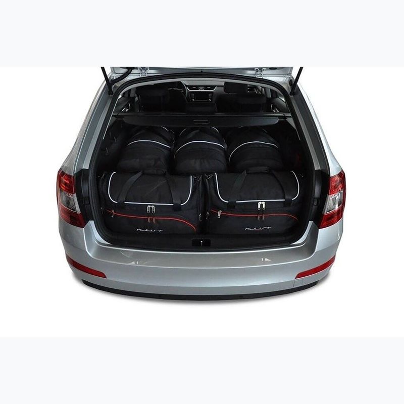 KJUST Škoda Octavia Combi 2013-2020 sada tašiek do kufra 5 ks čierna. 11