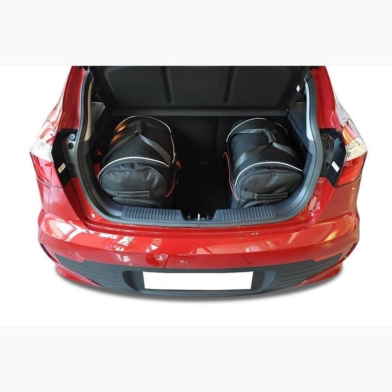 Súprava tašiek do batožinového priestoru KJUST Kia Rio Hatchback 2011-2016 3 ks black 11
