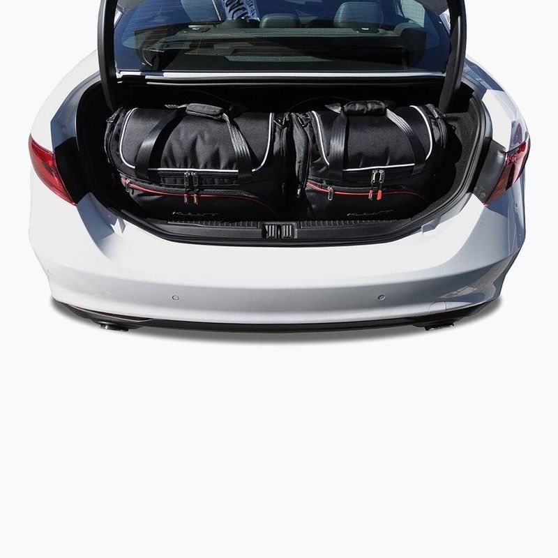 Súprava tašiek do batožinového priestoru auta KJUST Alfa Romeo Giulia 2015+ 4 ks. black 16