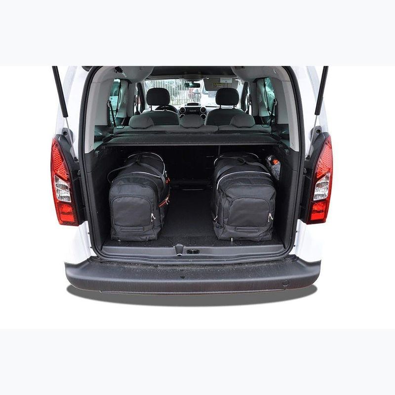 KJUST sada tašiek do batožinového priestoru Peugeot Partner 2008-2019 4 ks čierna. 15