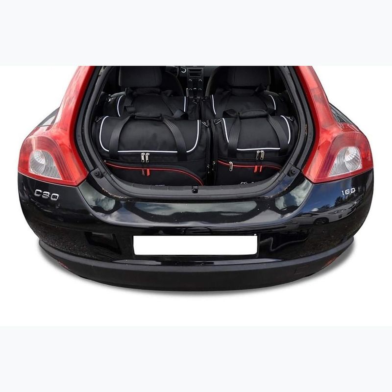 Súprava tašiek do batožinového priestoru KJUST Volvo C30 2006-2012 4 ks black 10