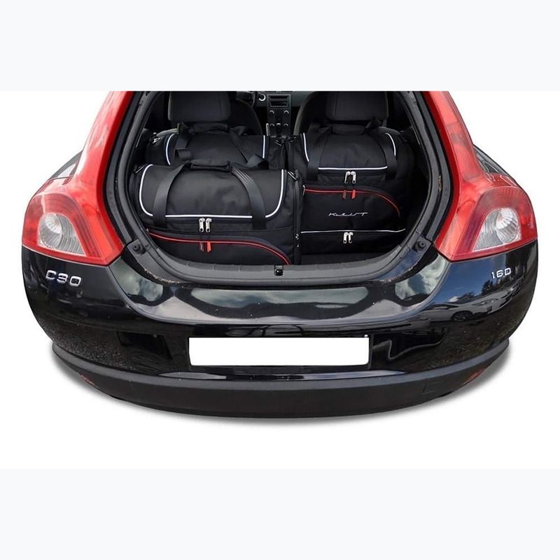 Súprava tašiek do batožinového priestoru KJUST Volvo C30 2006-2012 4 ks black 11