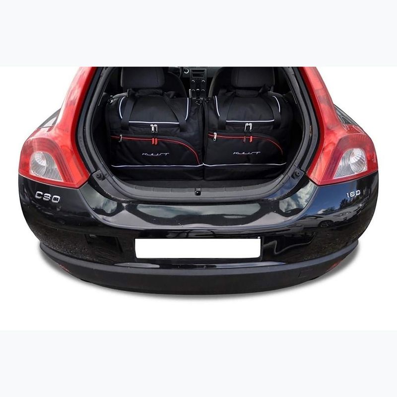 Súprava tašiek do batožinového priestoru KJUST Volvo C30 2006-2012 4 ks black 12