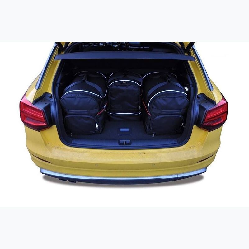 KJUST Audi Q2 sada tašiek do kufra 2016+ 4 ks čierna 17