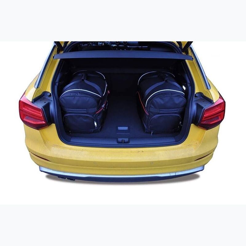 KJUST Audi Q2 sada tašiek do kufra 2016+ 4 ks čierna 18