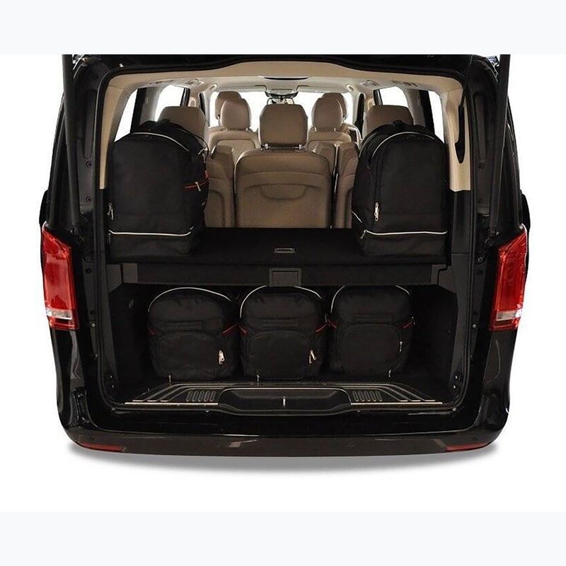 Sada tašiek do kufra KJUST Mercedes-Benz V Long 2015+ 7 ks. čierna 14