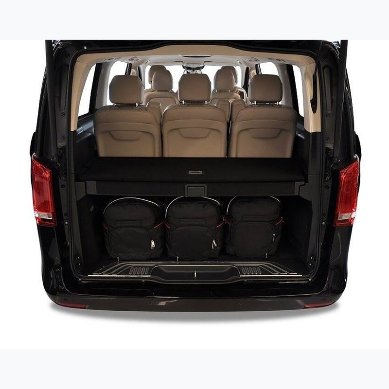 Sada tašiek do kufra KJUST Mercedes-Benz V Long 2015+ 7 ks. čierna 15