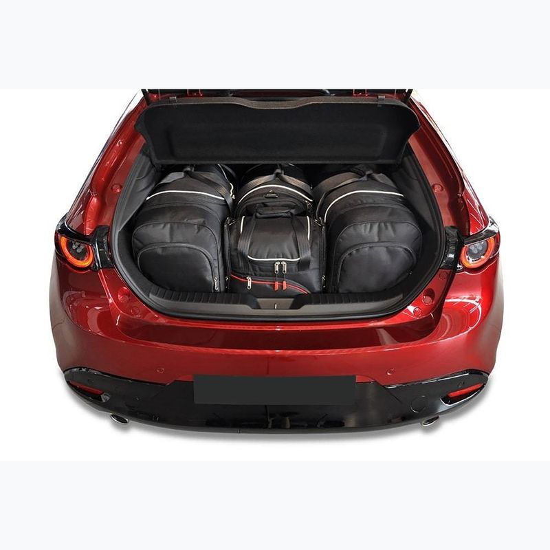 Sada tašiek do kufra KJUST Mazda 3 Hatchback 2018+ 4 ks. čierna 13